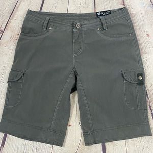 KUHL Women's Born In The Mountains Splash Cargo Hiking Shorts, Grey, Size 10
